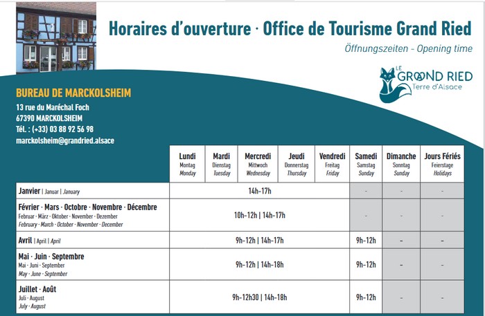 horaire grand ried