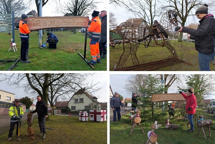 Installation des décos de Noël Installation des décos de Noël