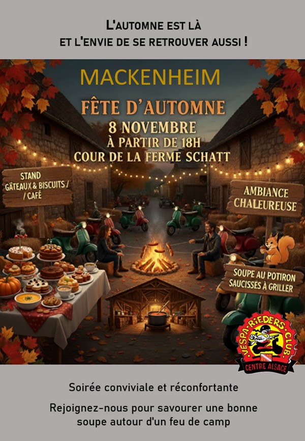 Fête d'automne le 8 novembre